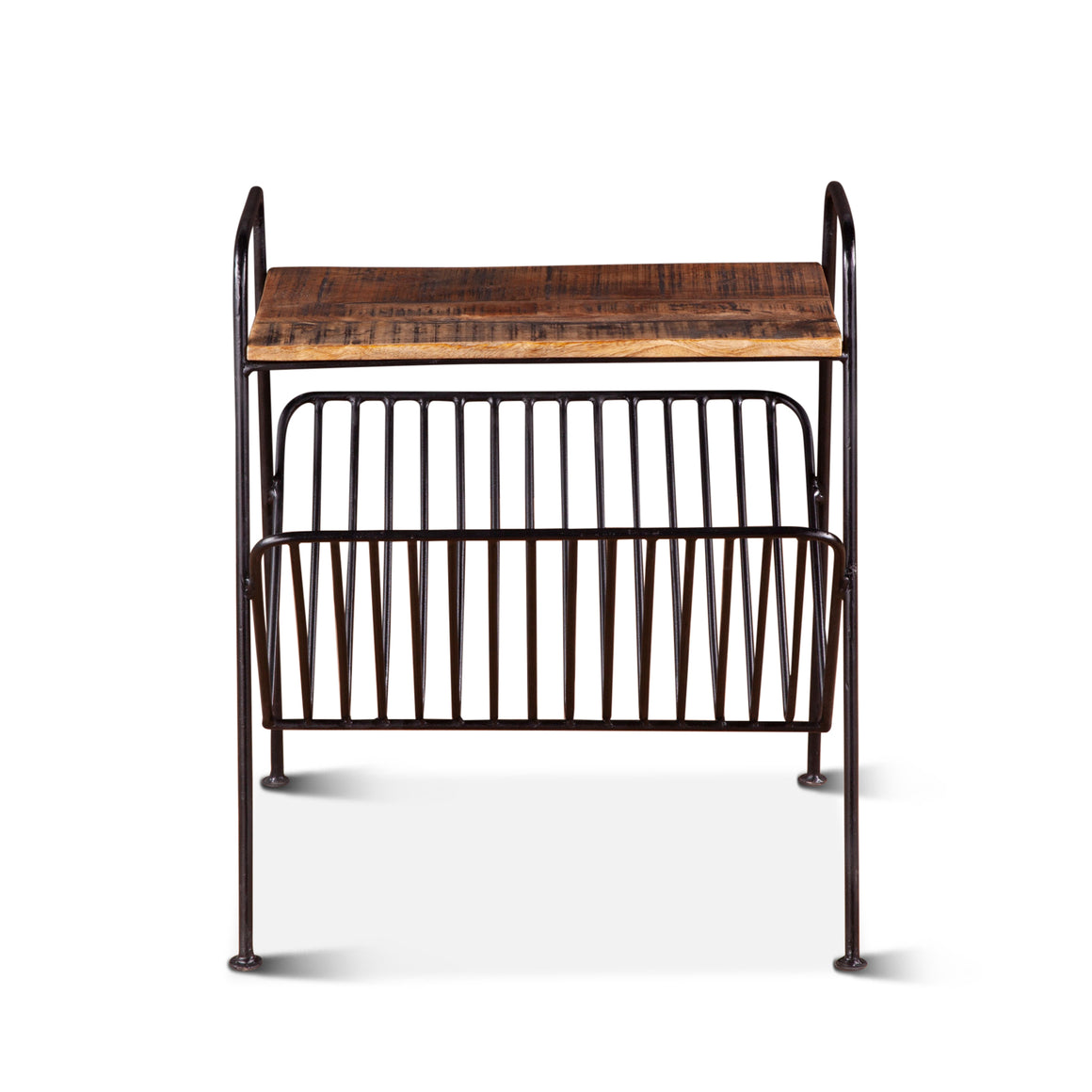 Dakota Magazine Rack in Bandsaw Teak