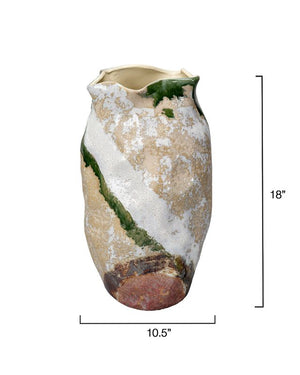 Sandcastle Ceramic Decorative Vase, Large