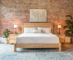 Alpine Queen Bed in Distressed Oak