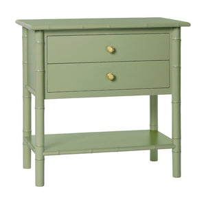 Fleming Two Drawer Side Table with Shelf