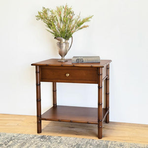 Fleming One Drawer Side Table with Shelf