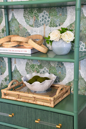 Tatum Rectangular Natural Rattan Tray