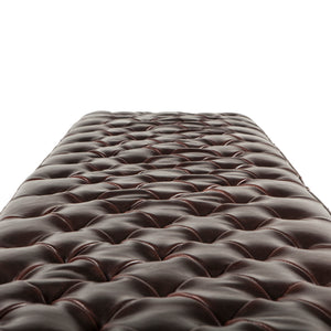 Arabella 59" Bench in Brown Leather