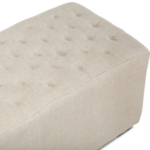 Arabella 59" Bench in Beige Linen