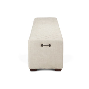 Arabella 59" Bench in Beige Linen