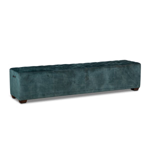 Arabella 79" Bench in Green Velvet