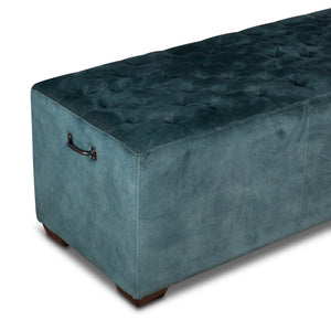 Arabella 79" Bench in Green Velvet