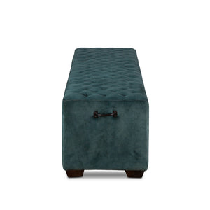 Arabella 79" Bench in Green Velvet