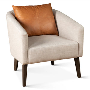 Olivia Armchair in Beige Linen
