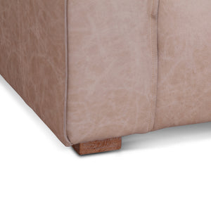 Portia Cream Leather Sofa
