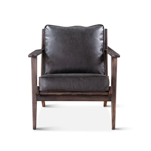 Robert Armchair in Black Leather