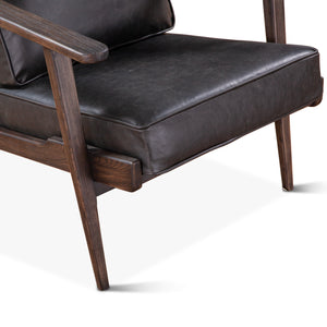 Robert Armchair in Black Leather
