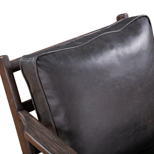Robert Armchair in Black Leather