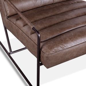 Portlando Armchair in London Gray Leather