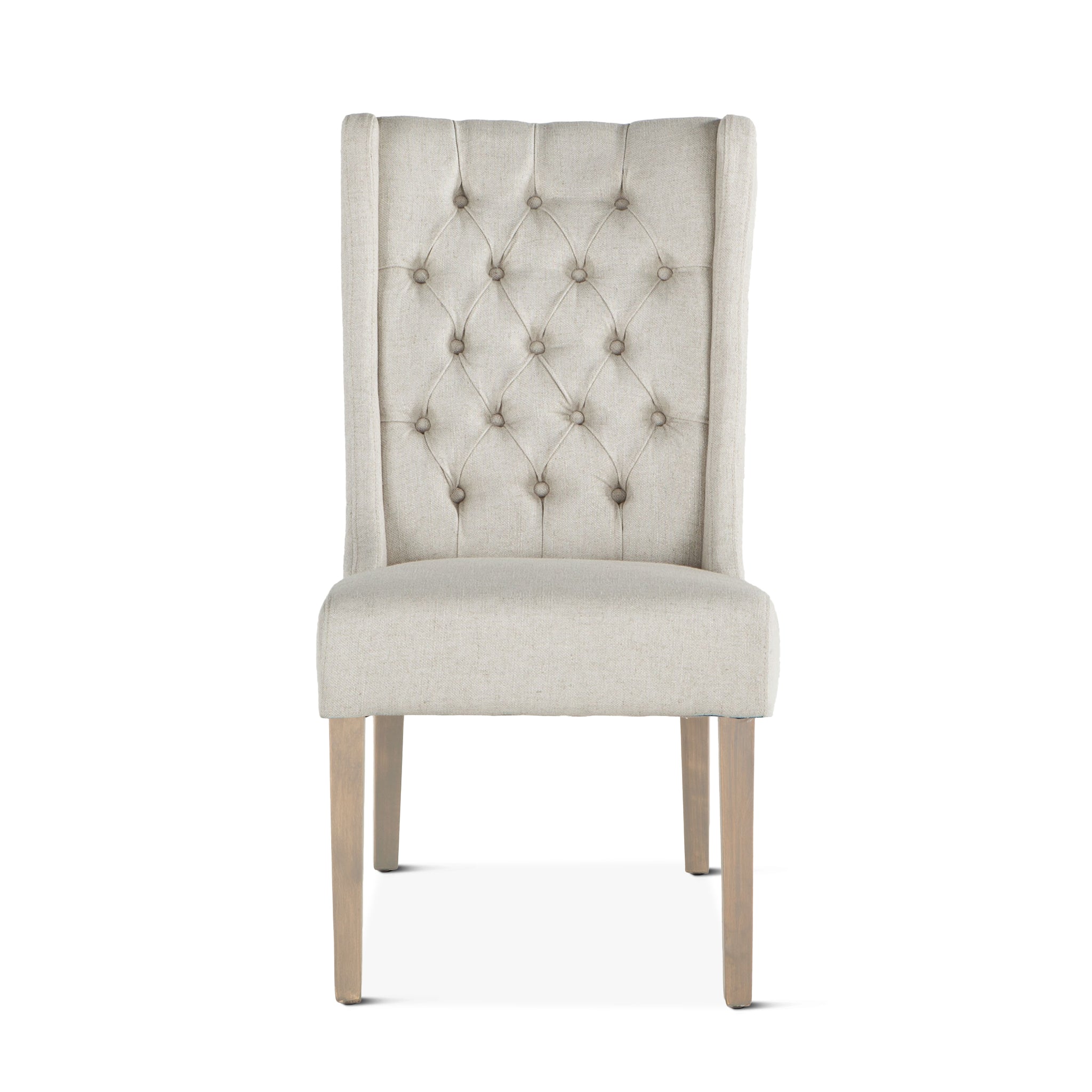 Chloe Dining Chair in Off White Linen