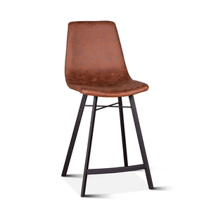 Hudson Counter Chair in Trapper Brown Microfiber