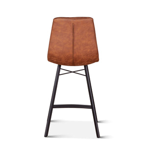 Hudson Counter Chair in Trapper Brown Microfiber