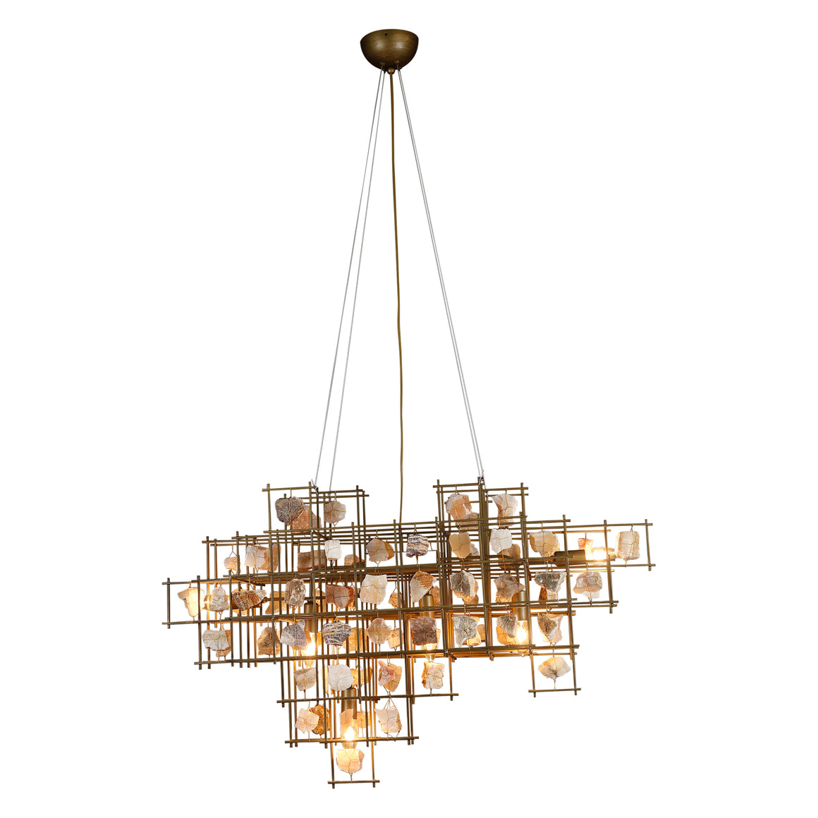 Heritage Pendant with Stone - Large