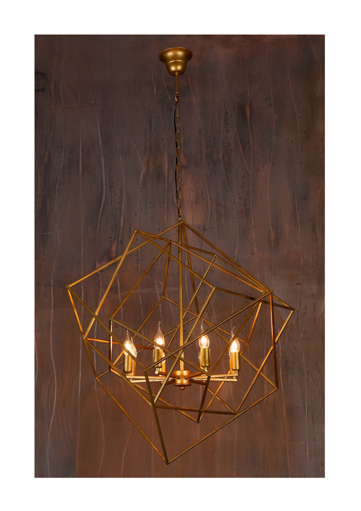 Heritage Geometric Pendant with 8 Lights