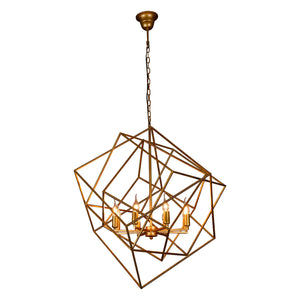 Heritage Geometric Pendant with 8 Lights