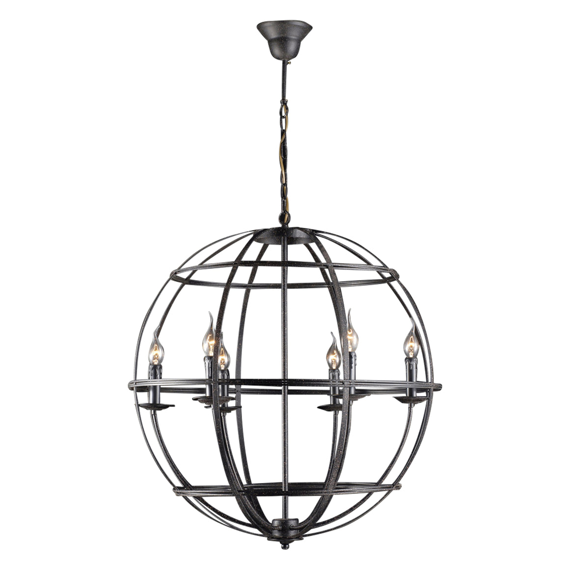 Heritage Rustic Globe Pendant - Large