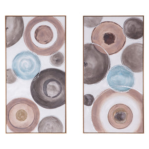 Glass and Grace Hand Painted Framed Diptych