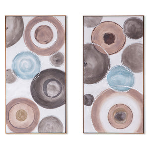 Glass and Grace Hand Painted Framed Diptych