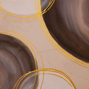Celestial Spheres Hand Painted Framed Triptych