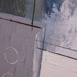 Parallel Horizons Hand Painted Framed Diptych