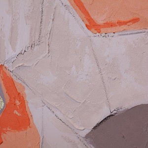 Muted Mosaic 2 Hand Painted Framed Diptych