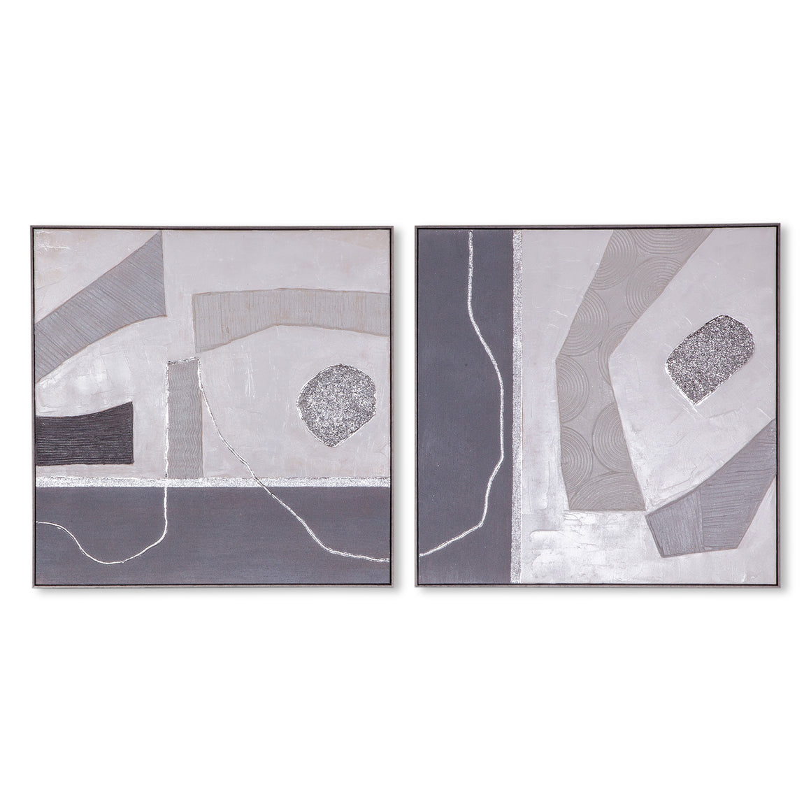 Urban Essence Hand Painted Framed Diptych
