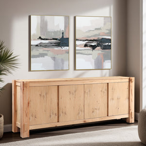 Alpine 80" Buffet in Distressed Oak