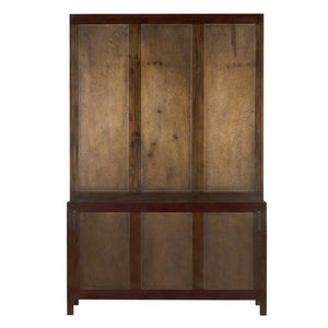 Colonial Hutch, Hand Rubbed Brown