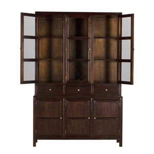 Colonial Hutch, Hand Rubbed Brown