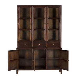Colonial Hutch, Hand Rubbed Brown