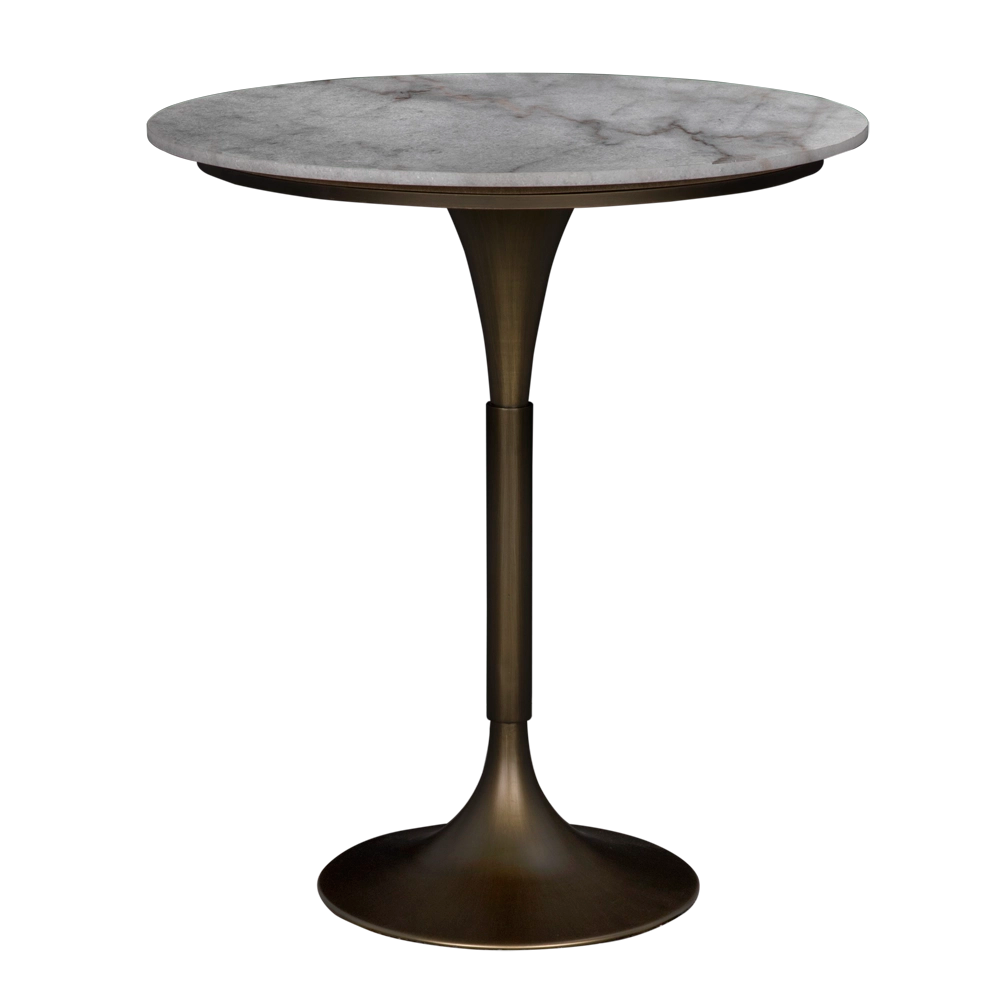 Jman Bar Table, Aged Brass