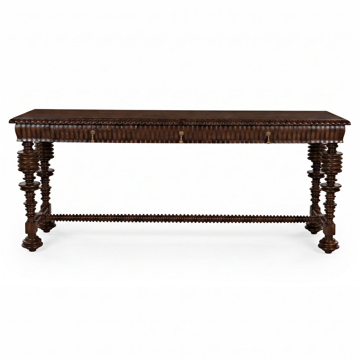 Portuguese Console, Hand Rubbed Brown