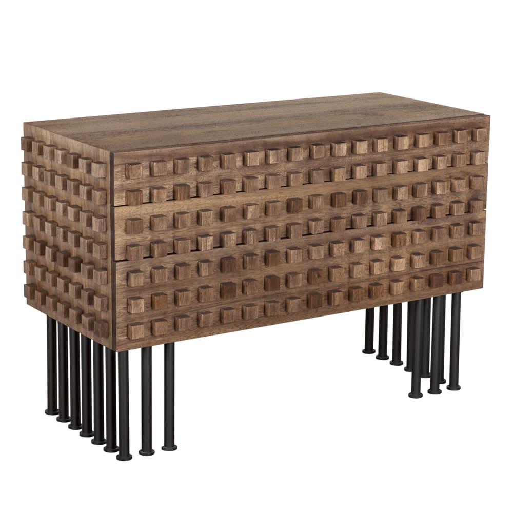 Wolfgang Sideboard, Dark Walnut with Matte Black