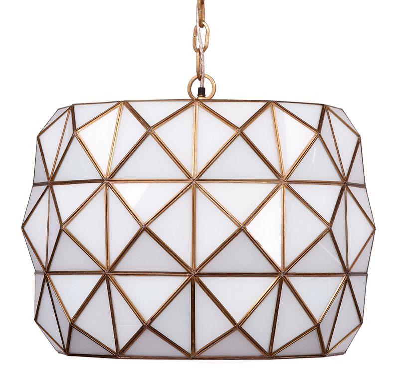 Hollywood 1-Light Glass and Metal Pendant