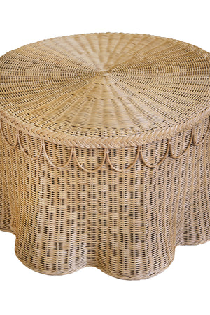 Giada Coffee Table in Natural Woven Rattan
