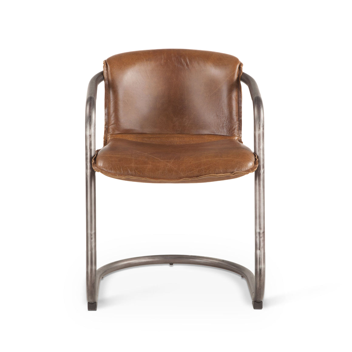 Chiavari Leather Dining Chairs in Chestnut