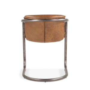 Chiavari Leather Dining Chairs in Chestnut