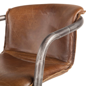 Chiavari Leather Dining Chairs in Chestnut