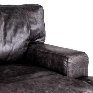 Chiavari Armchair in Morocco Ebony Leather