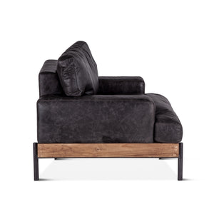 Chiavari Armchair in Morocco Ebony Leather