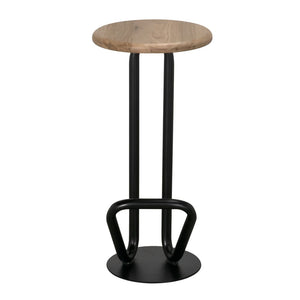 Hook Bar Stool, Matte Black