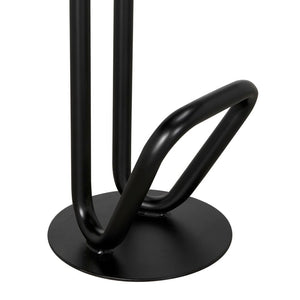 Hook Bar Stool, Matte Black