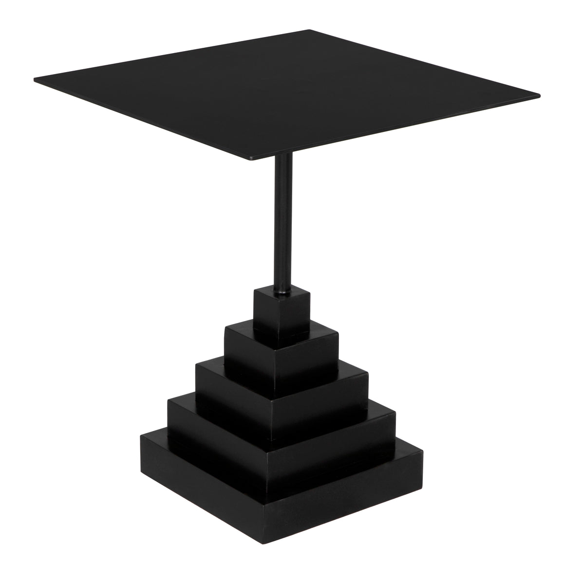 Nova Square Side Table, Matte Black