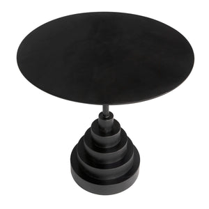 Nova Round Side Table, Matte Black