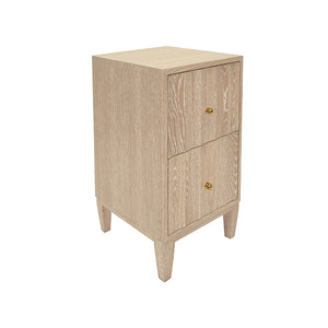 Hammond Side Table in Cerused Oak